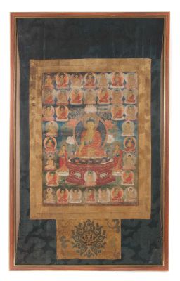 Thangka, Tibet, 16.-18. Jahrhundert, Asiatika