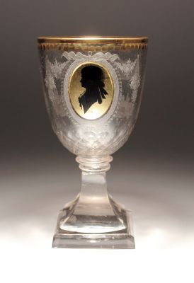 Silhouettenpokal, Johann Sigismund, 1790-1795, Glas