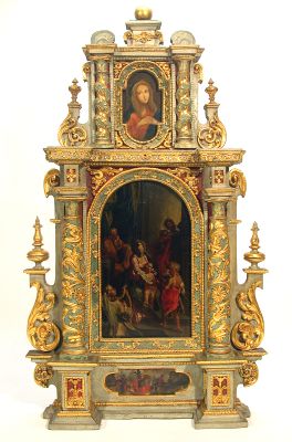 Hausaltar, Ende 18. Jahrhundert, religiöse Kunst