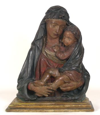 Schwarze Madonna, 19. Jahrhundert, religiöse Kunst