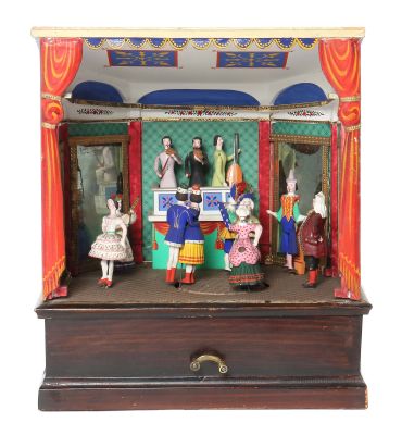 Musik-Theater-Automat, wohl Antoine Vichy, Frankreich, 2. Hälfte 19. Jahrhundert, Spielzeug