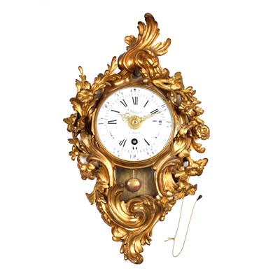 Louis XV Cartel-Uhr, Frankreich, um 1770, Uhren