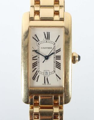 Tank Americaine-Armbanduhr, Cartier, Schweiz, um 1996, Uhren