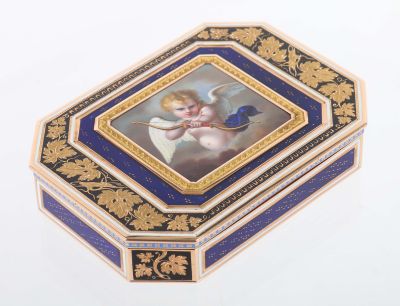 Golddose mit Amor, Genf, Ende 18. Jahrhundert, Varia