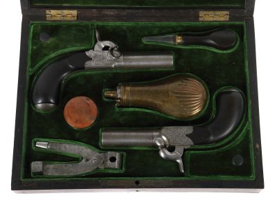 Paar Perkussionspistolen, Lüttich, um 1860, Waffen