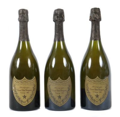 3 Flaschen Dom Pérignonn, 1980, 1982, 1983, Weine, Spirituosen