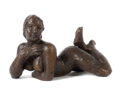 Jakob Wilhelm Fehrle, Liegender weiblicher Akt, moderne Skulpturen