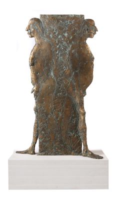 Karl Ulrich Nuss, Mann und Frau, jung und alt, datiert 2013, Moderne Skulpturen